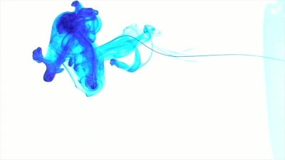 Blue Ink in Water